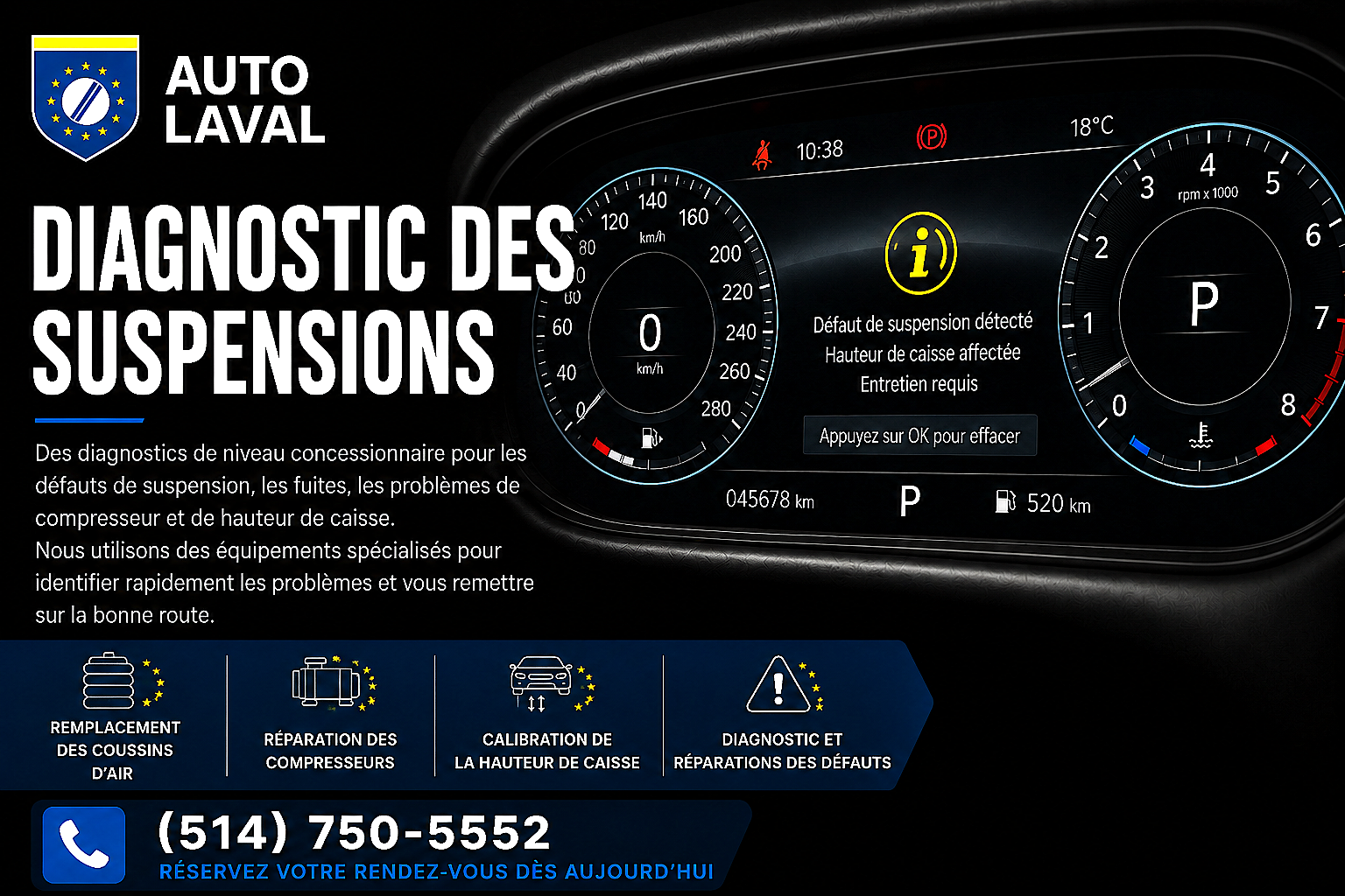 Diagnostic des suspensions chez Auto Laval