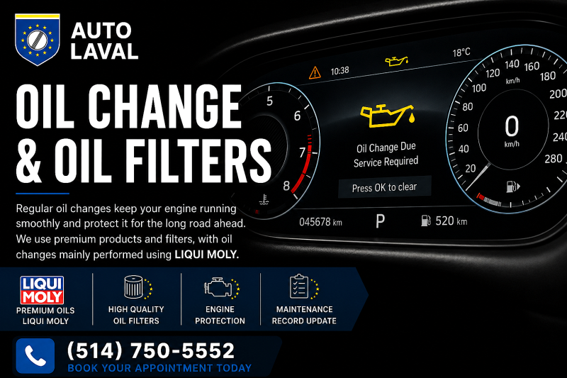 Oil Changes and Oil Filters at Auto Laval
