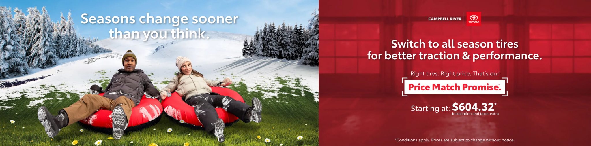 Seasonal Tire Changeover Spring 2023 Campbell River Toyota