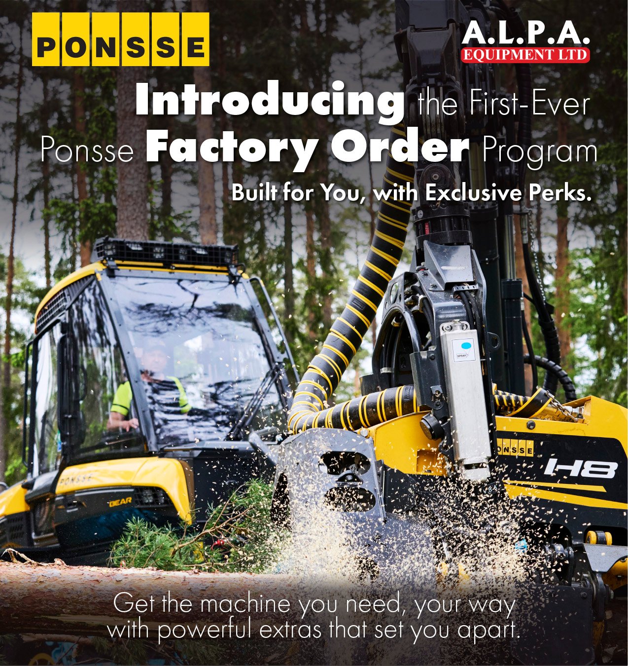 Introducing the first-ever Ponsse Factory Order Program