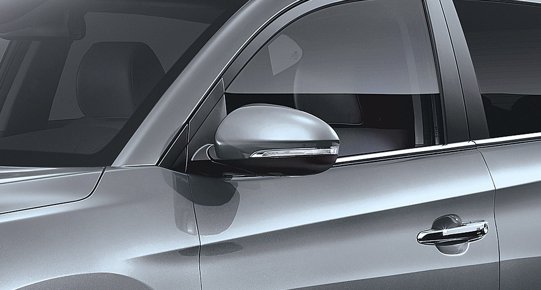 Heated side mirrors with available LED side repeaters