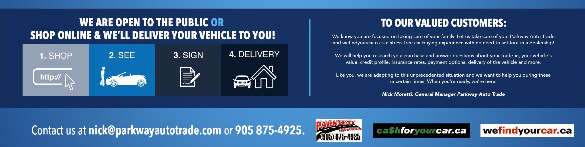 Used Car Dealer in Milton, ON Parkway Auto Trade