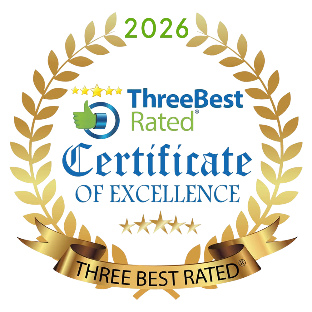 2026 Three best rated certificate of excellence