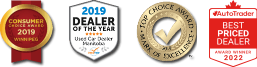 Icons of awards won by the dealership