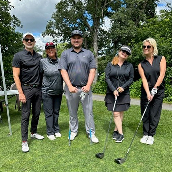 Staff from Auto Gallery of Winnipeg attending the Winnipeg 2023 Pro-Am Golf Tournament