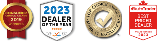 Icons of awards won by the dealership